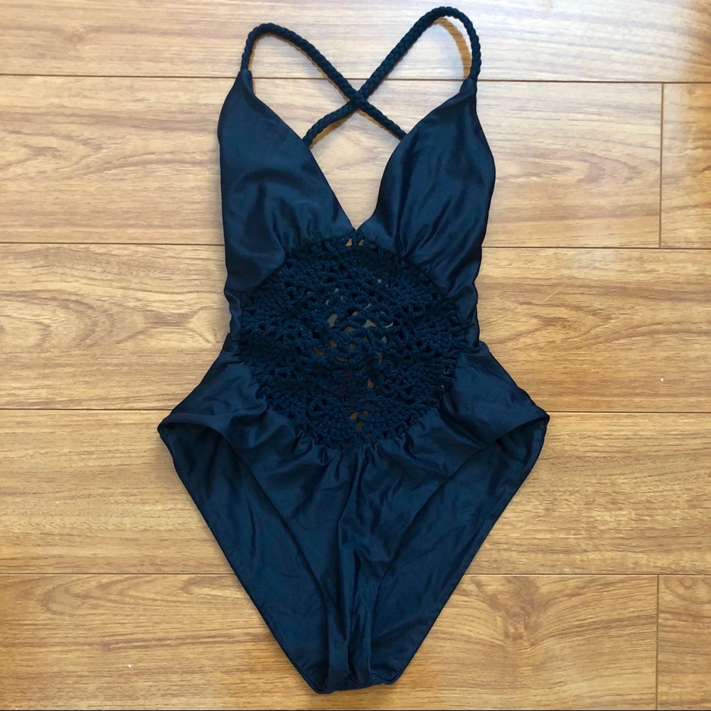Black Frankie’s Bikinis Poppy One Piece